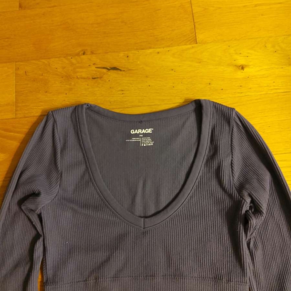 Garage Women's Ribbed Lavender Bodysuit - Picture 3 of 3